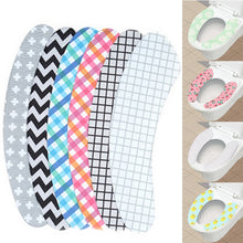 Load image into Gallery viewer, 2pcs/lot Portable Toilet Seat Cover Warm Soft Non-woven Fabrics Bathroom Closestool Seat Cover Home Decoration Toilet Lid Pad