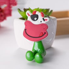 Load image into Gallery viewer, Cartoon sucker toothbrush holder suction hooks Multifunctional Animal suction cup Children bathroom set accessories Eco-Friendly